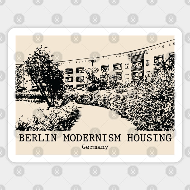 Berlin Modernism Housing - Germany Magnet by Lakeric